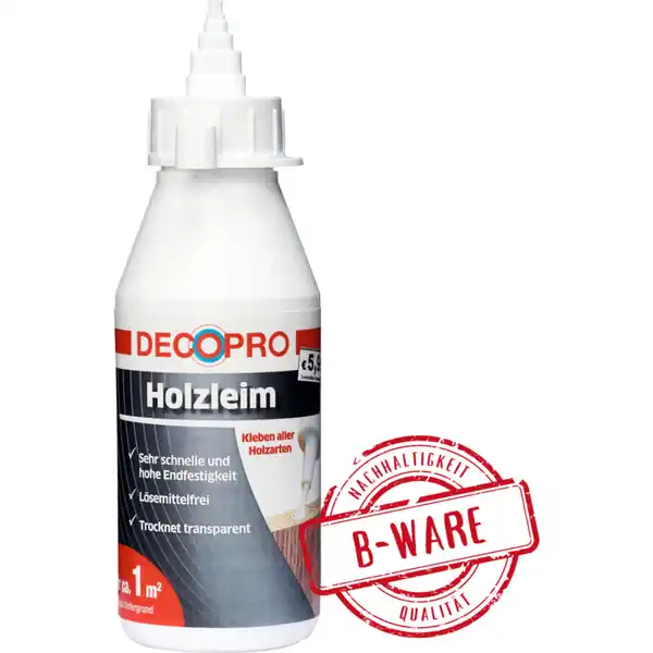 Bild 1 von DECOPRO Holzleim in der Tube transparent - B-Ware