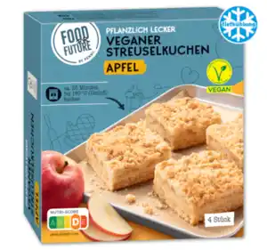 FOOD FOR FUTURE Veganer Streuselkuchen*
