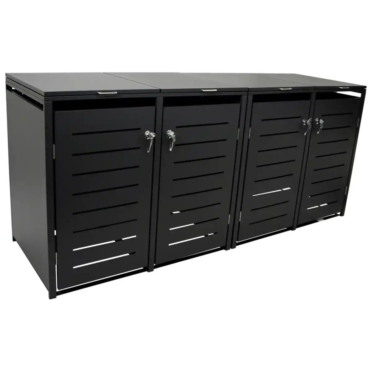 Bild 1 von Mülltonnenbox 4er je 120 L in Anthrazit