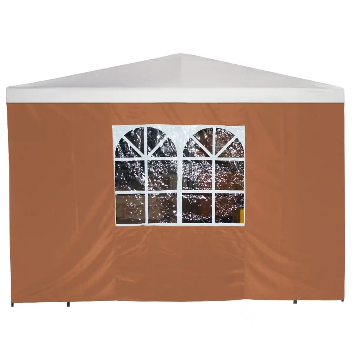Bild 1 von Seitenteil mit Fenster für Pavillon 3 x 3 m, Terracotta