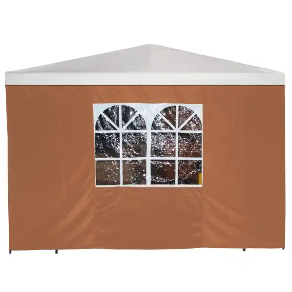 Bild 1 von Seitenteil mit Fenster für Pavillon 3 x 3 m, Terracotta