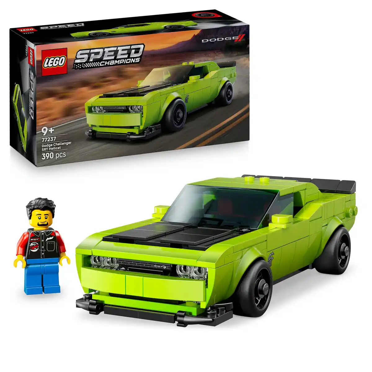 Bild 1 von LEGO Speed Champions Dodge Challenger SRT Hellcat Sportwagen 77237, 1 Stk