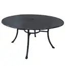 Bild 1 von Gartentisch Rivo rund, 150 x 72 cm, Eisengrau, mit Schirmloch