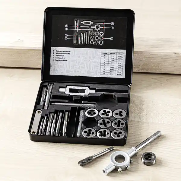 Bild 2 von Gewindebohrer-/Schneideisensatz 21tlg.