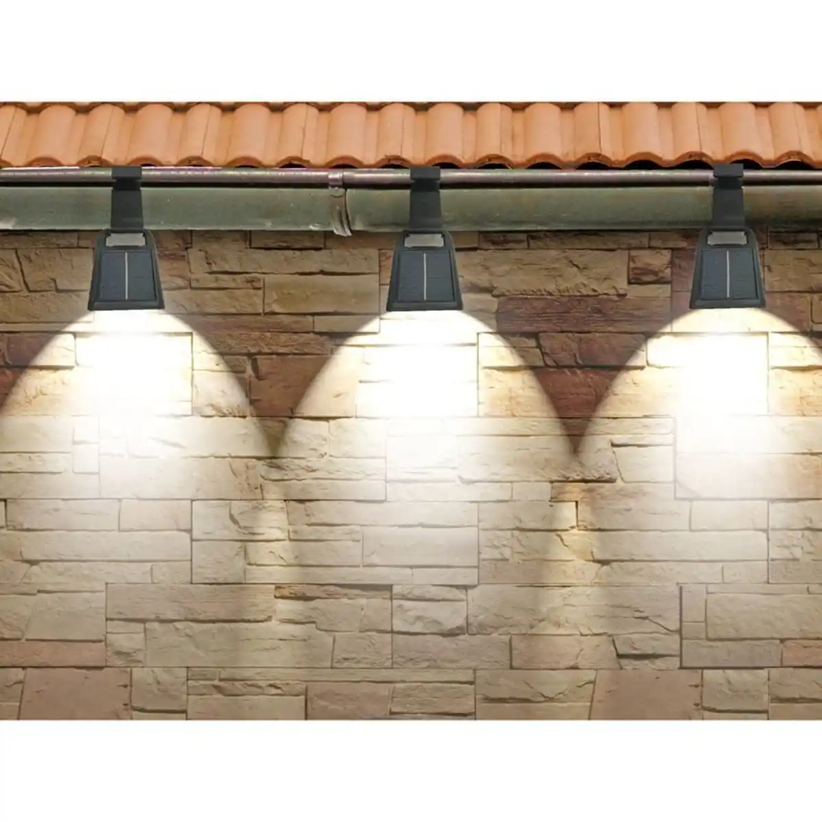 Bild 1 von Solar-Dachrinnenbeleuchtung mit 16 LEDs