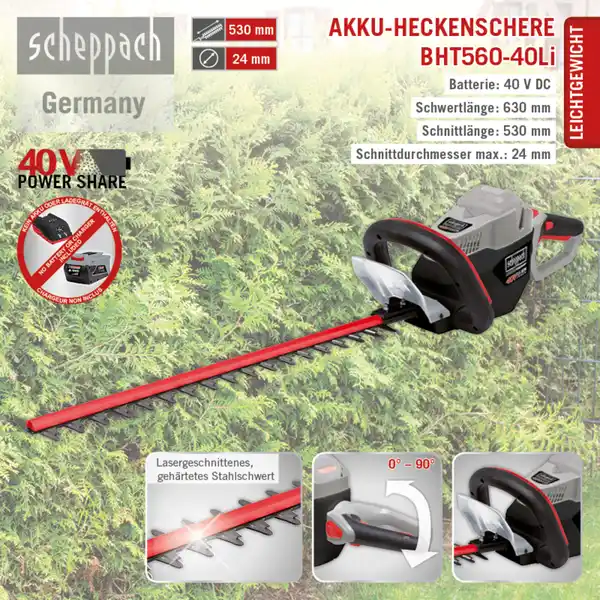 Bild 2 von Akku-Heckenschere C-HT570-X Set S2