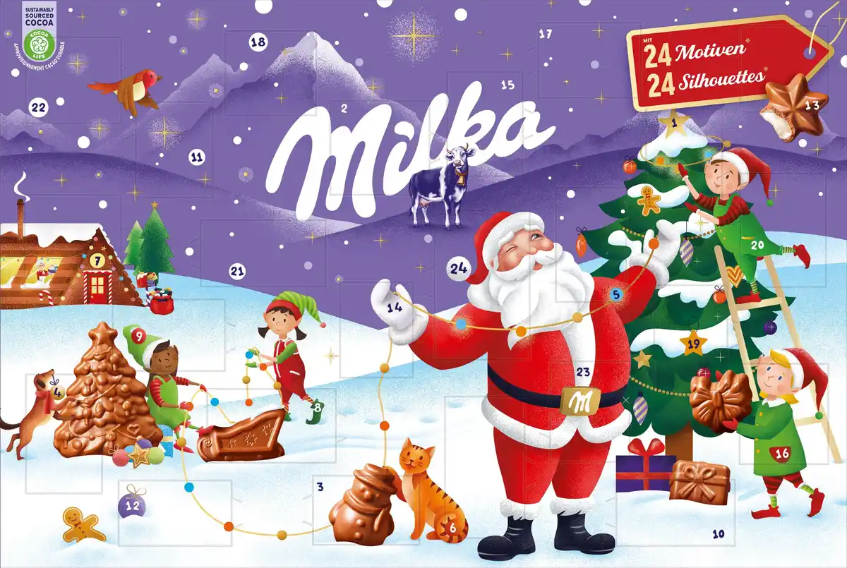 Bild 1 von Milka Adventskalender 2025