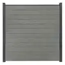 Bild 1 von GroJa Steckzaun 'BasicLine' schmal Stecksystem Holzfarben 180 x 180 cm