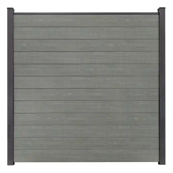 Bild 1 von GroJa Steckzaun 'BasicLine' schmal Stecksystem Holzfarben 180 x 180 cm