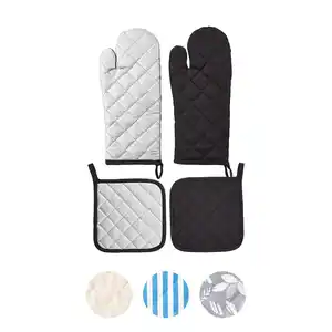 CROFTON Topflappen/Ofenhandschuhe, 4er-Set