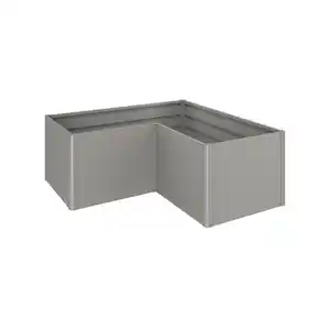 Biohort Hochbeet 'L' quarzgrau metallic 201 x 77 x 201 cm
