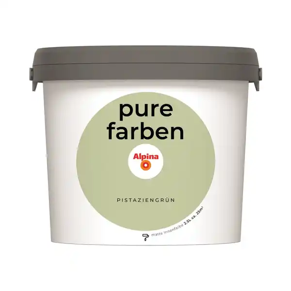 Bild 1 von Alpina Wandfarbe 'Pure Farben' pistaziengrün matt 2,5 l