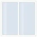 Bild 1 von Roro Schiebetür 'Eco V2' weiß 2000 x 2000 mm 2-teilig
