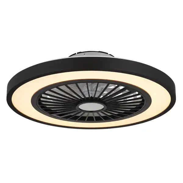 Bild 1 von GLOBO LIGHTING LED-Deckenventilator »BLIZZAK«, Ø54 cm, Kunststoff, schwarz