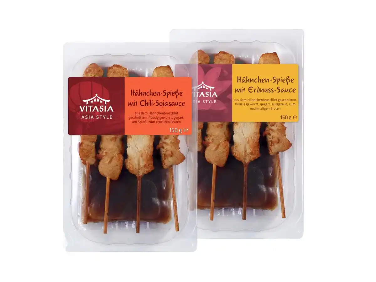 Bild 1 von Vitasia Hähnchen-Spieße mit Sauce,  150 g