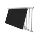 Bild 2 von Solarmodul-Halterung, für Geländer (rund), für 2 Module, Aluminium, silberfarben
