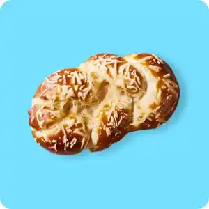 MEINE BACKWELT Laugenzopf mit Käse, Mit Gouda überbacken