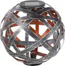 Bild 1 von TrendLine LED Solarkugel silber-kupfer 18 cm mit Erdspieß