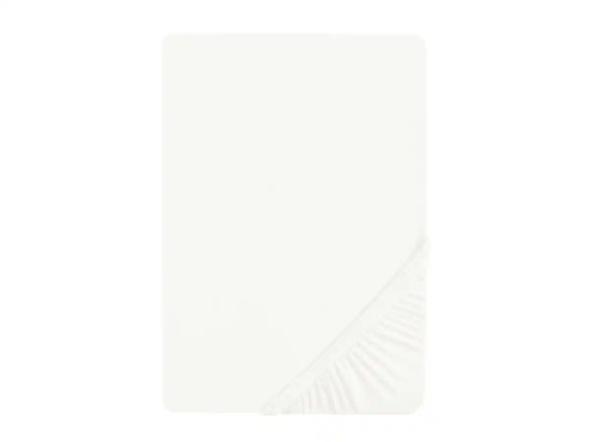 Bild 2 von Biberna Biberna Spannbettlaken, aus Baumwoll-Feinjersey, bügelfrei, bis 200 cm Länge