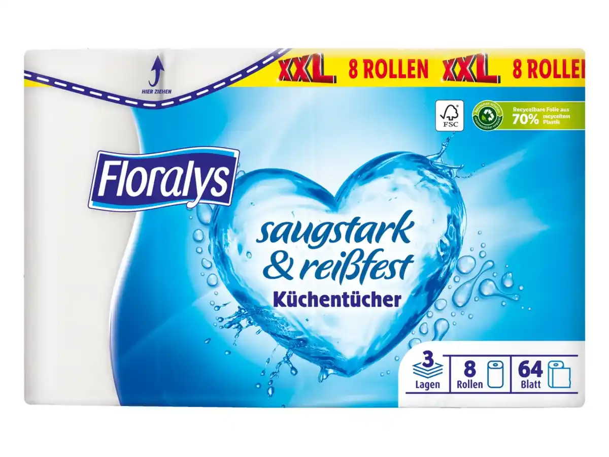 Bild 1 von XXL Floralys Küchentücher