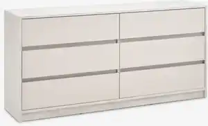 3+3 Kommode BILLUND Travertin/beige