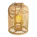 Bild 1 von Light & More LED Dekoleuchte Korb hell mit Kerze mit Flammeneffekt 38 x 27 cm