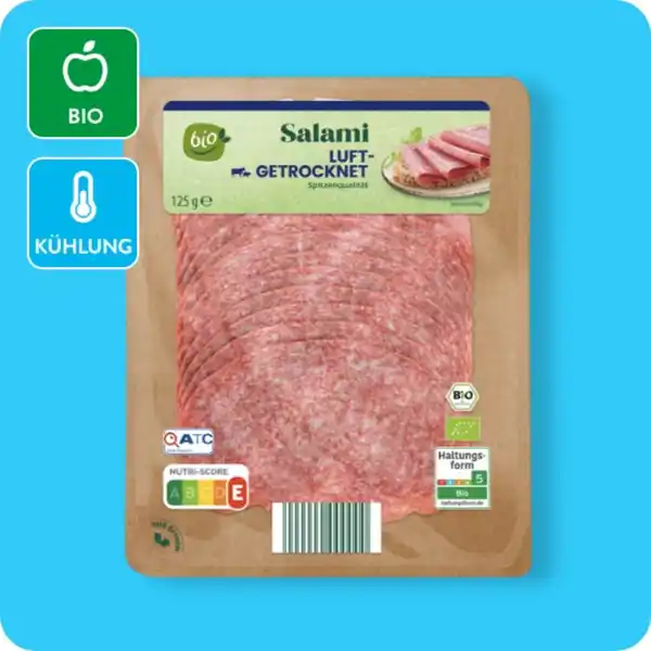 Bild 1 von BIO Bio-Salami, Mit grünem Pfeffer