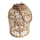 Bild 1 von Light & More LED Dekoleuchte Korb hell mit Kerze mit Flammeneffekt 29 x 23 cm
