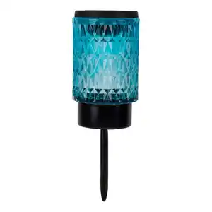 Light & More LED Solarleuchte Erdspieß blau