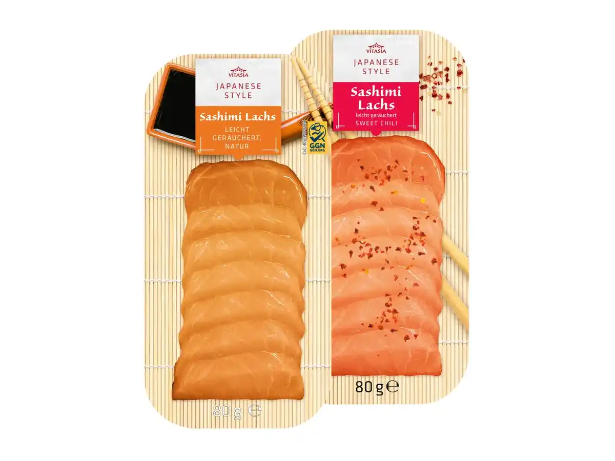 Bild 1 von Vitasia Sashimi Lachs,  80 g