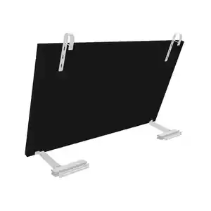 Solarmodul-Halterung, für Geländer (rund), für 2 Module, Aluminium, silberfarben