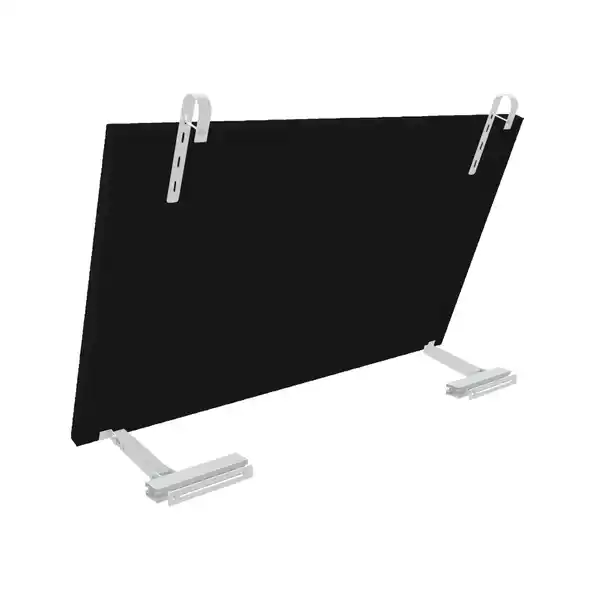 Bild 1 von Solarmodul-Halterung, für Geländer (rund), für 2 Module, Aluminium, silberfarben