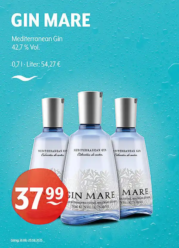 Bild 1 von GIN MARE Mediterranean Gin 42,7 % Vol.