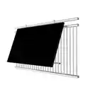 Bild 1 von Solarmodul-Halterung, für Geländer (eckig), für 2 Module, Aluminium, silberfarben