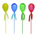 Bild 1 von Light & More LED Solar-Ballons bunt 12 cm 4 Stück