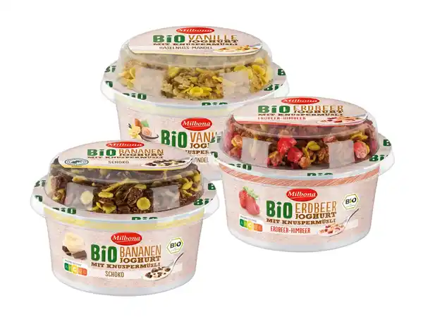 Bild 1 von Milbona Bio Joghurt mit Knuspermüsli,  150 g