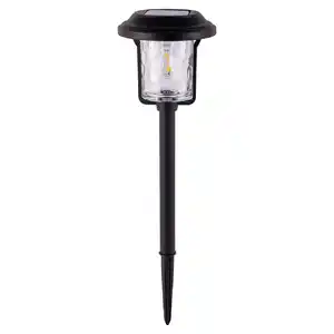 Light & More LED Solarleuchte mit Dämmerungssensor schwarz