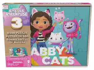 Spinmaster 3-in-1-Holz-Puzzle, für Kinder