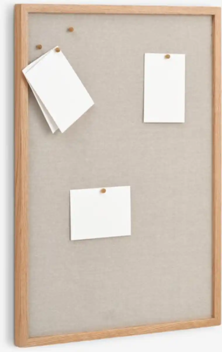 Bild 1 von Pinnwand MOSEBY 50x70 m/5 Pinn-Nadeln beige/eiche