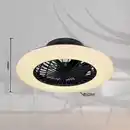 Bild 3 von GLOBO LIGHTING LED-Deckenventilator »Travo«, Ø50 cm, Kunststoff, schwarz