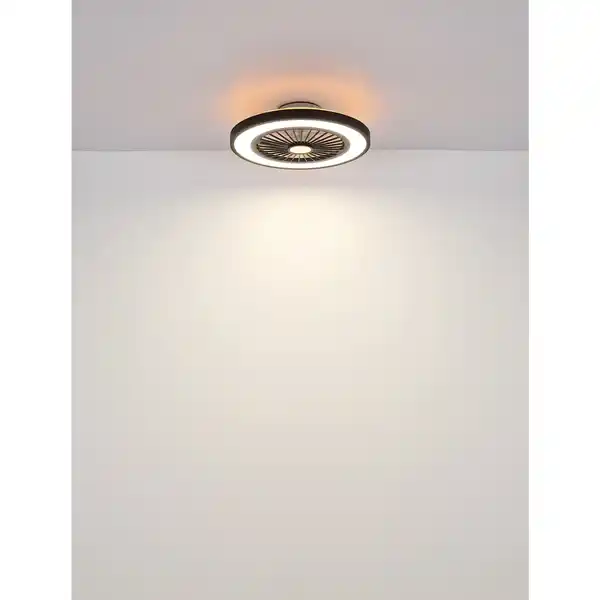 Bild 3 von GLOBO LIGHTING LED-Deckenventilator »BLIZZAK«, Ø54 cm, Kunststoff, schwarz