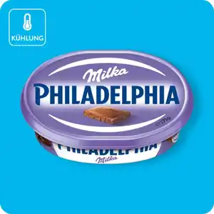 PHILADELPHIA Frischkäsezubereitung, Milka