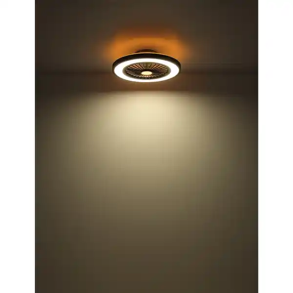 Bild 2 von GLOBO LIGHTING LED-Deckenventilator »BLIZZAK«, Ø54 cm, Kunststoff, schwarz