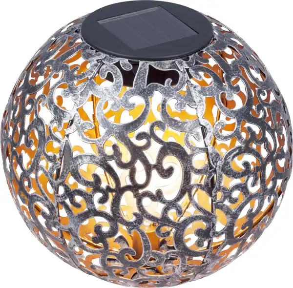 Bild 1 von TrendLine LED Solarkugel silber 16 cm