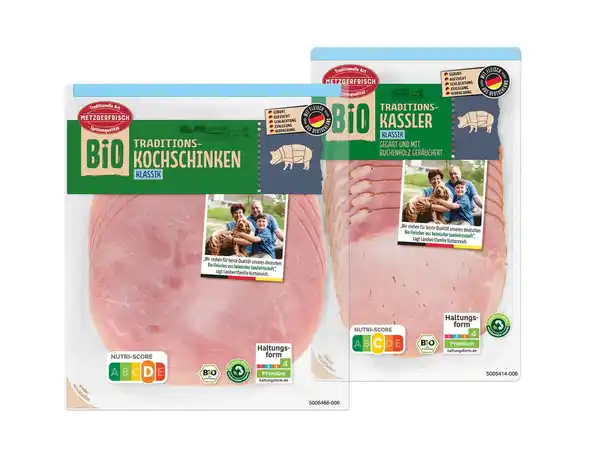 Bild 1 von Metzgerfrisch Bio Traditions-Kochschinken/-Kassler,  100 g
