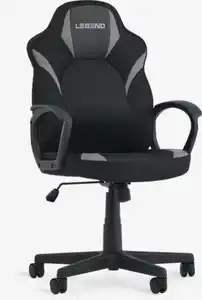 Gaming-Stuhl RANDRUP schwarz Kunstleder/Mesh