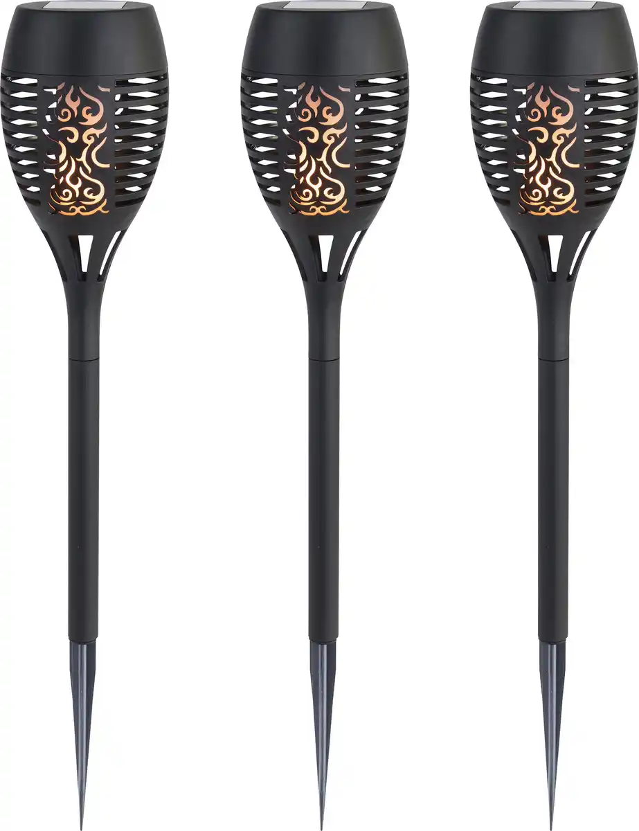 Bild 1 von Trendline LED Solarfackel 3er-Set 40 cm mit Flackereffekt