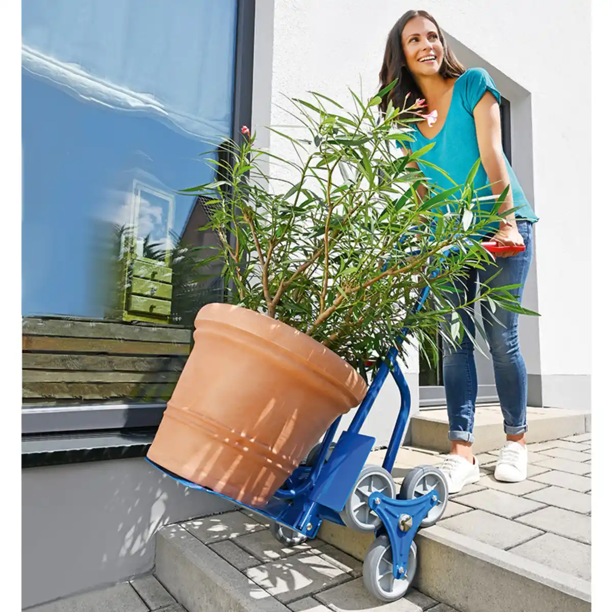 Bild 1 von Kraft Werkzeuge Sicherheitsgeprüfte Treppen-Transportkarre