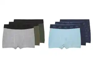 lupilu® Kinder Boxer, 3 Stück, mit Bio-Baumwolle