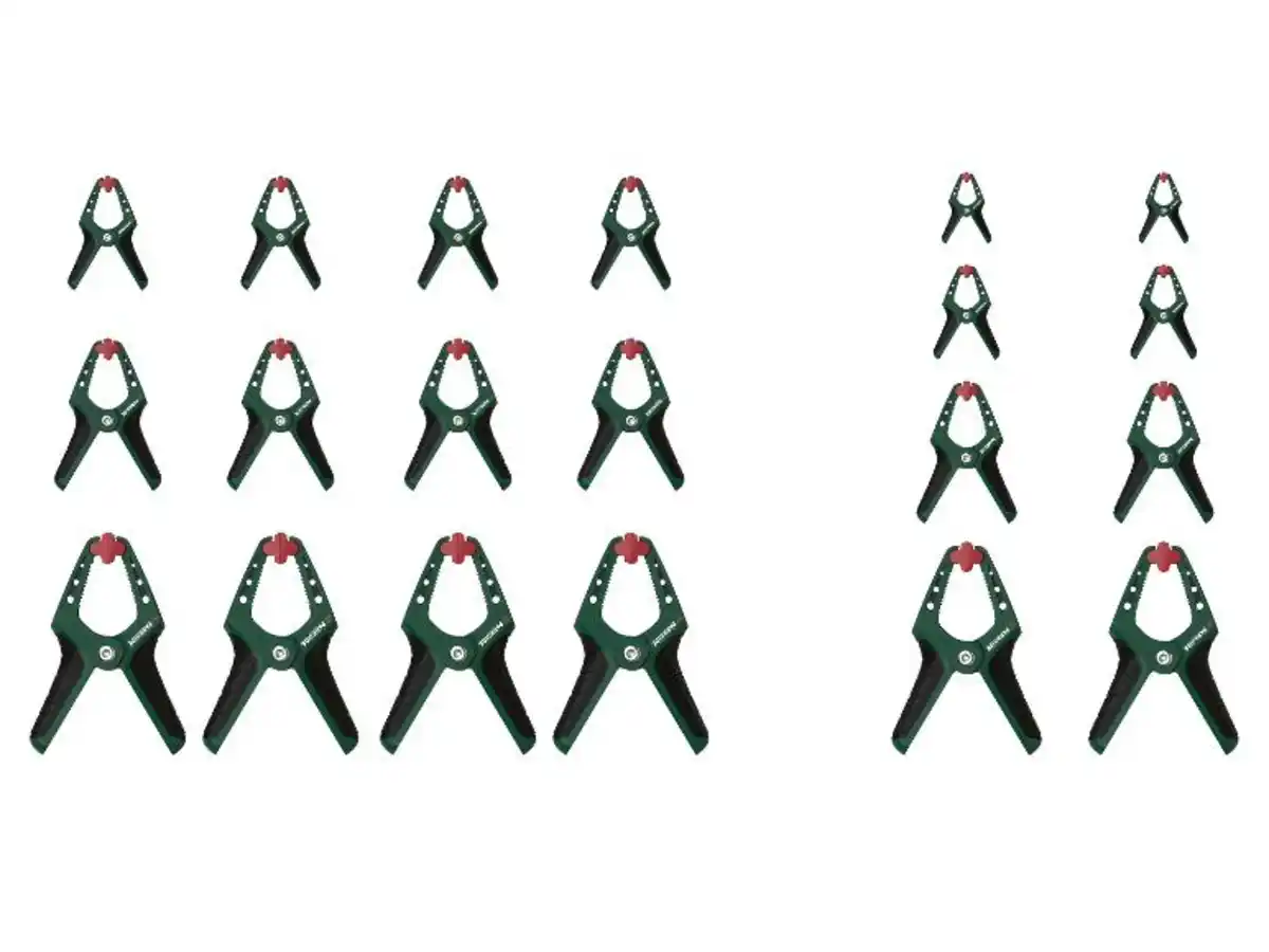 Bild 1 von PARKSIDE® Spannzwingen-Set, mit materialschonenden Spannbacken